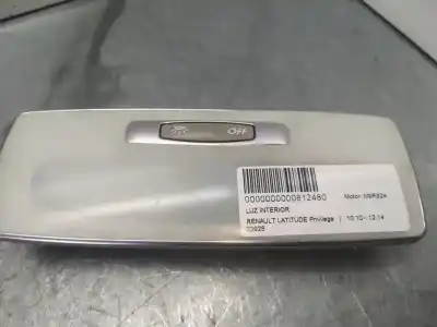 Second-hand car spare part interior light for renault latitude privilege 150 cv / 110 kw oem iam references 264300005r