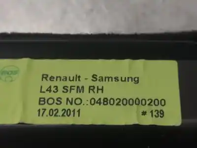 Pezzo di ricambio per auto di seconda mano pezzi vari per renault latitude privilege 150 cv / 110 kw riferimenti oem iam 8020000200  