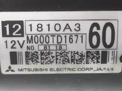 Second-hand car spare part starter motor for mitsubishi eclipse cross challenge 2wd oem iam references 121810a3  