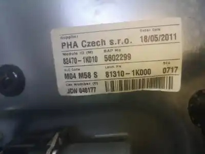 Pezzo di ricambio per auto di seconda mano alzacristalli anteriore sinistro per hyundai ix20 (jc) 1.4 crdi riferimenti oem iam 824701k010