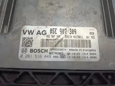 Second-hand car spare part ecu engine control for skoda superb (3v3) active oem iam references 05e907309  0261516449