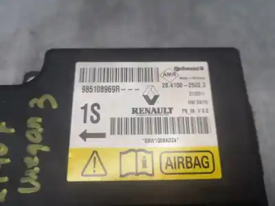 Second-hand car spare part airbag control unit for renault megane iii coupe color edition 110 cv / 81 kw oem iam references 985108969r  