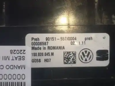 Автозапчастина б/у контроль опалення / кондиціонації для seat mii (kf1, ke1) 1.0 посилання на oem iam 1s0820045  