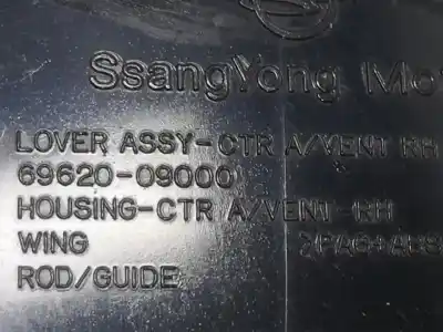 Peça sobressalente para automóvel em segunda mão grelha / difusor de ar por ssangyong kyron 200 xdi limited referências oem iam 6962009000  