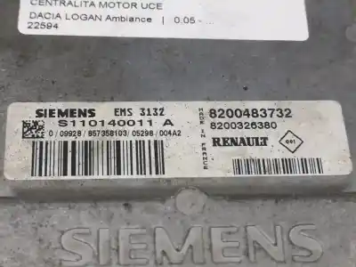 Second-hand car spare part ecu engine control for dacia logan ambiance oem iam references 8200483732  s110140011