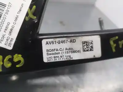 Автозапчасти б/у педаль тормоза за ford grand c-max titanium ссылки oem iam av612467  