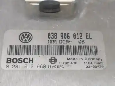 İkinci el araba yedek parçası ecu motor kontrol cihazi için volkswagen polo (9n1) 1.9 sdi oem iam referansları 038906012
