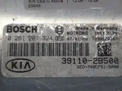 Автозапчасти б/у блок управления двигателем за kia cee'd fastback (ed) 1.6 ссылки oem iam 391102b500  0261201324