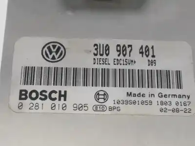 Автозапчасти б/у блок управления двигателем за skoda superb i (3u4) 2.5 tdi ссылки oem iam 3u0907401
