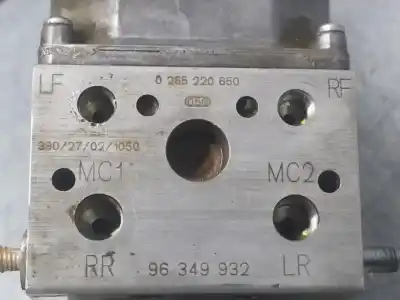 Peça sobressalente para automóvel em segunda mão abs por daewoo lacetti 1.8 cat referências oem iam 96349932  0265220650