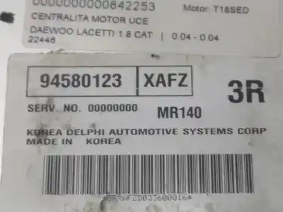 Second-hand car spare part ecu engine control for daewoo lacetti 1.8 cat oem iam references 94580123  