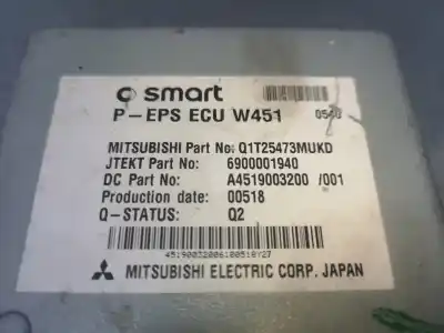 Автозапчасти б/у электронный модуль за smart fortwo cabrio 1.0 cat ссылки oem iam 4519003200  