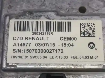 Peça sobressalente para automóvel em segunda mão módulo / sistema de navegação gps por renault kadjar bose edition referências oem iam 280342118