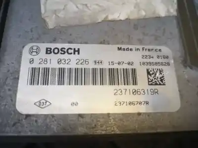 Second-hand car spare part ecu engine control for renault kadjar bose edition oem iam references 237106319  0281032226
