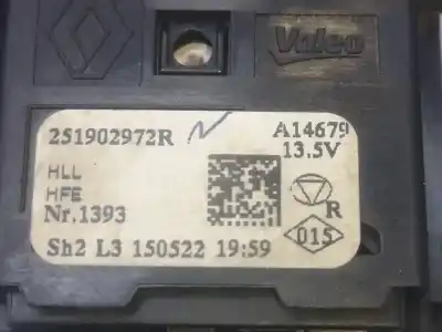 Peça sobressalente para automóvel em segunda mão comutador de luzes por renault kadjar bose edition referências oem iam 251902972