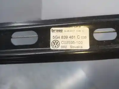 Автозапчасти б/у регулятор стекла заднего левого за volkswagen golf vii variant (ba5, bv5) 1.6 tdi ссылки oem iam 5g4839461c  