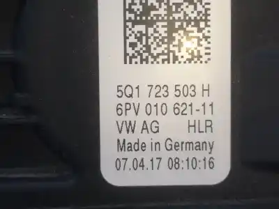 Автозапчасти б/у педаль газа за volkswagen golf vii variant (ba5, bv5) 1.6 tdi ссылки oem iam 5q1723503h