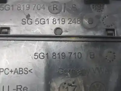 Автозапчасти б/у аэрационная решетка за volkswagen golf vii variant (ba5, bv5) 1.6 tdi ссылки oem iam 5g1819710  