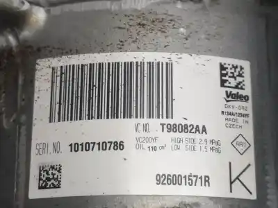 Second-hand car spare part air conditioning compressor for dacia duster ii comfort oem iam references 926001571  