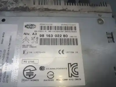 Pezzo di ricambio per auto di seconda mano impianto audio / radio cd per citroen c4 cactus feel edition riferimenti oem iam 9816302280  