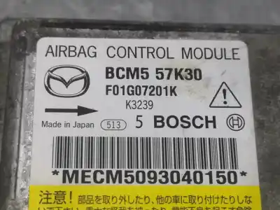 Second-hand car spare part airbag control unit for mazda 3 lim. (bl) pulse oem iam references bcm557k30  