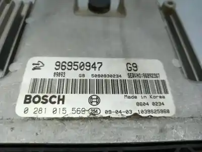 Peça sobressalente para automóvel em segunda mão centralina de motor uce por chevrolet captiva 2.0 vcdi ls referências oem iam 96950947
