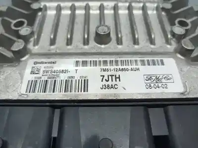 Second-hand car spare part ecu engine control for ford focus c-max (cap) ambiente (d) oem iam references 7m5112a650auh  5ws40582it