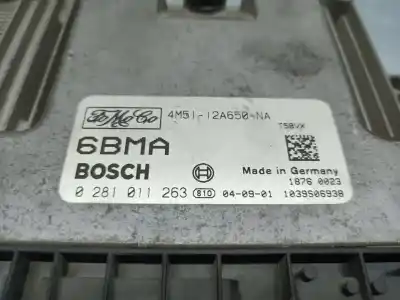 Second-hand car spare part ecu engine control for ford focus c-max (cap) ambiente (d) oem iam references 4m5112a650na  0281011263