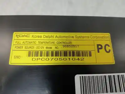 Peça sobressalente para automóvel em segunda mão comando de sofagem (chauffage / ar condicionado)  por opel antara energy 4x2 referências oem iam dpco70501052  