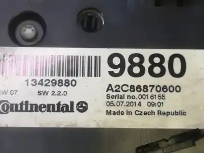 Piesă de schimb auto la mâna a doua controlul încalzire / aer conditionat pentru opel zafira tourer expression referințe oem iam 13429880