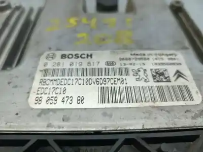 Second-hand car spare part ecu engine control for peugeot 208 active oem iam references 0281019817  9005947380