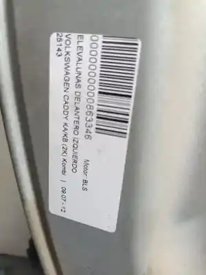 Second-hand car spare part driver left window regulator for volkswagen caddy ka/kb (2k) kombi oem iam references    Second-hand car spare part driver left window regulator for volkswagen caddy ka/kb (2k) kombi oem iam references