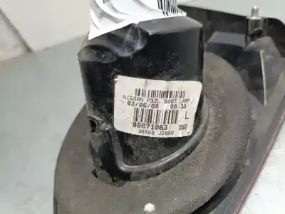 Peça sobressalente para automóvel em segunda mão farolim interior traseiro esquerdo por nissan qashqai (j10) acenta referências oem iam 