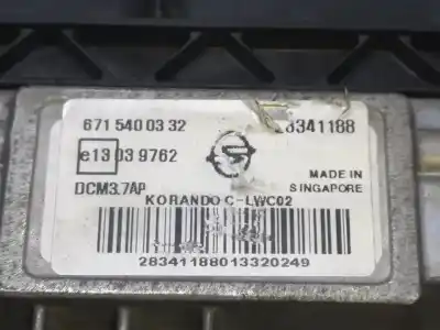 Автозапчасти б/у блок управления двигателем за ssangyong korando premium 4x2 ссылки oem iam 28341188  6715400332