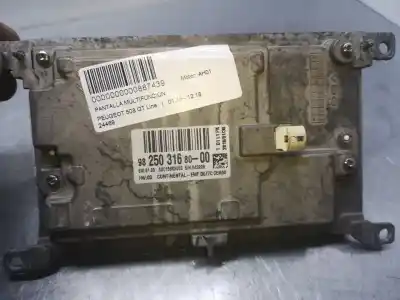 Second-hand car spare part multifunction display for peugeot 508 gt line oem iam references 9825031680  