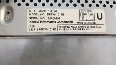 Second-hand car spare part gps navigation system for infiniti ex ex37 gt oem iam references 283951bn0a  dp7w1011e