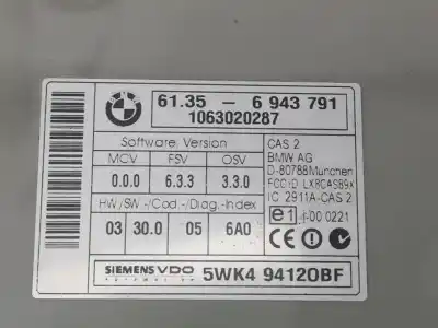 Second-hand car spare part Electronic Module for BMW SERIE 1 BERLINA (E81/E87) 116i OEM IAM references 61356943791  