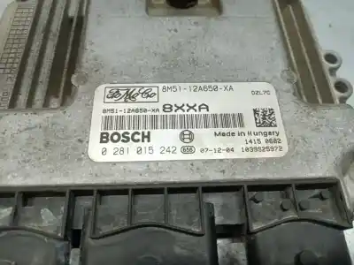 Second-hand car spare part ecu engine control for ford focus berlina (cap) ghia oem iam references 8m512a650xa  0281015242