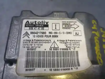 Автозапчастина б/у блок управління подушками безпеки для citroen c4 picasso i monospace (ud_) 1.6 hdi посилання на oem iam 9664217980  