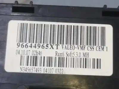 Pezzo di ricambio per auto di seconda mano comando pulito per citroen c4 picasso i monospace (ud_) 1.6 hdi riferimenti oem iam 96644965xt  