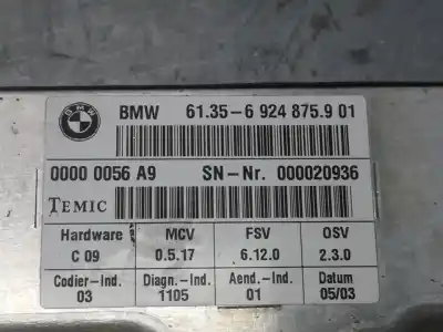 Peça sobressalente para automóvel em segunda mão módulo eletrônico por bmw serie 7 (e65/e66) 730d referências oem iam 61356924875