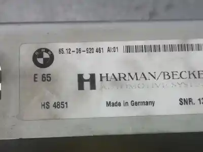 Second-hand car spare part electronic module for bmw serie 7 (e65/e66) 730d oem iam references 651206920  