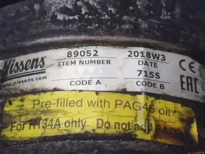 Peça sobressalente para automóvel em segunda mão compressor de ar condicionado a/a a/c por audi a6 c6 (4f2) 2.7 tdi referências oem iam 89052218w3  