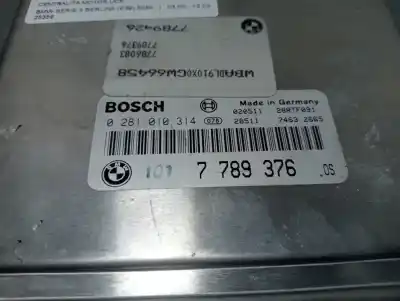 Pièce détachée automobile d'occasion Calculateur Moteur Ecu pour BMW SERIE 5 BERLINA (E39) 525d Références OEM IAM 0281010314  