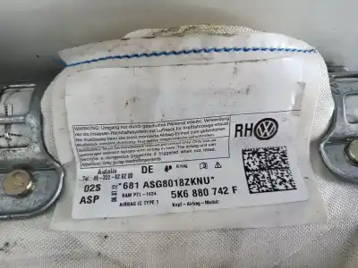 Peça sobressalente para automóvel em segunda mão airbag de cortina dianteiro esquerdo por volkswagen golf vi (5k1) advance referências oem iam 5k6880742f