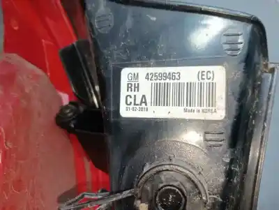 Second-hand car spare part right tailgate light for opel mokka x selective start/stop oem iam references 42599463  