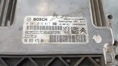 Second-hand car spare part ecu engine control for peugeot 208 active oem iam references 9805947380  0281019817