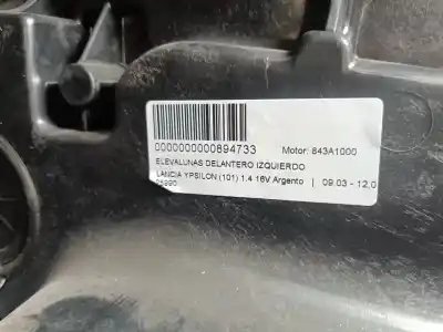 Peça sobressalente para automóvel em segunda mão Elevador De Vidros Dianteira Esquerda por LANCIA YPSILON (101) 1.4 16V Oro (10.2006->) Referências OEM IAM   