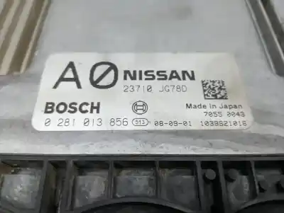 Peça sobressalente para automóvel em segunda mão centralina de motor uce por nissan qashqai (j10) acenta referências oem iam 0281013856