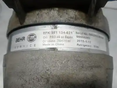 Peça sobressalente para automóvel em segunda mão COMPRESSOR DE AR CONDICIONADO A/A A/C por RENAULT MEGANE I FASE 2 CLASSIC (LA..)  Referências OEM IAM 8FK351134621  99000243